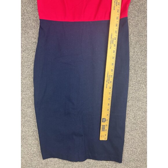 Roland Mouret Banana Republic Dress Womens 10 Petite Sheath Colorblock - Picture 6 of 8